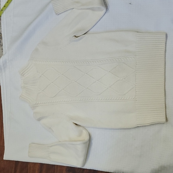 J.crew off white high collar cable knit sweater size s - Picture 13 of 16